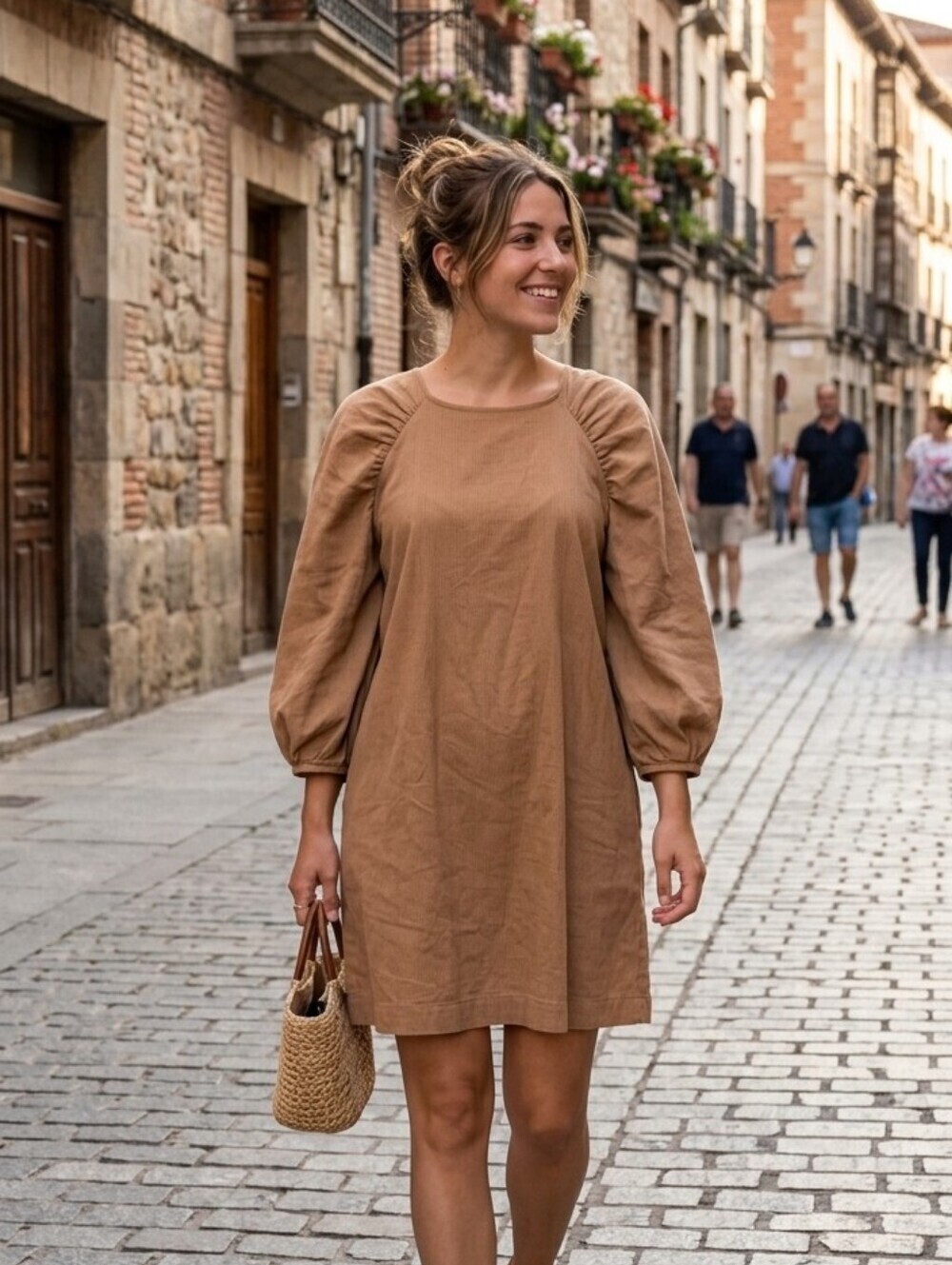 GAUDIE corduroy dress Size Medium Long Sleeve